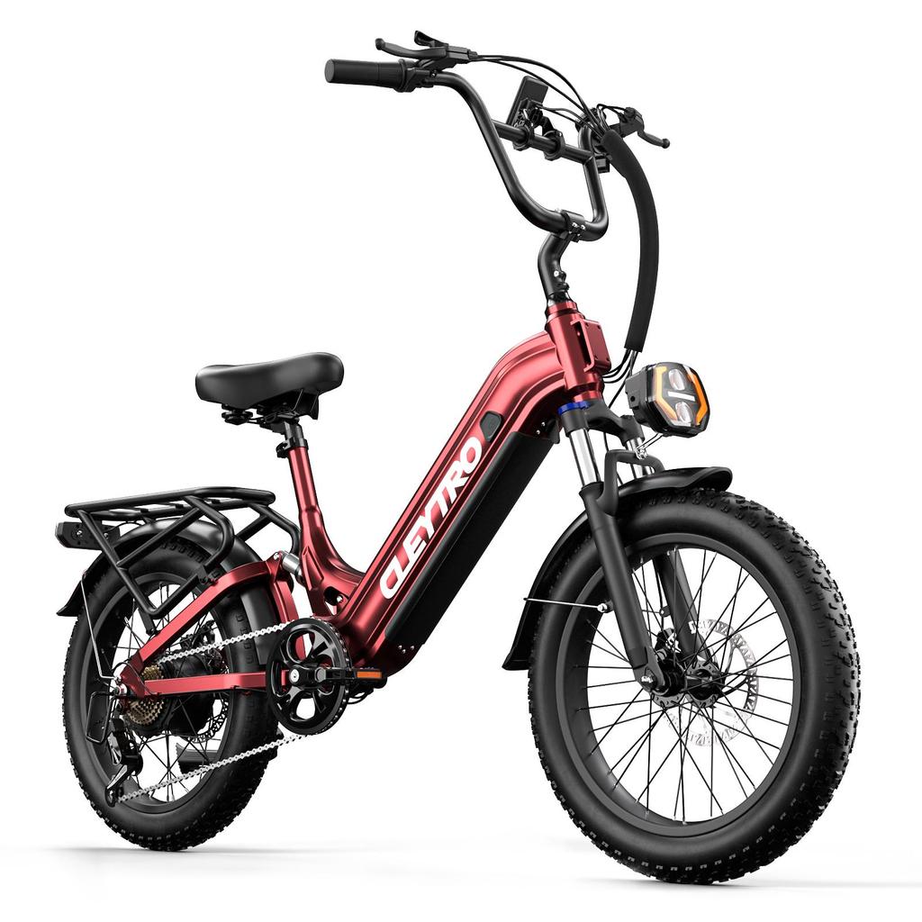 Cleytro XC20 20" Elektromos Kerékpár, 48V 15.6Ah Akkumulátor, Első és Hátsó Rugózás