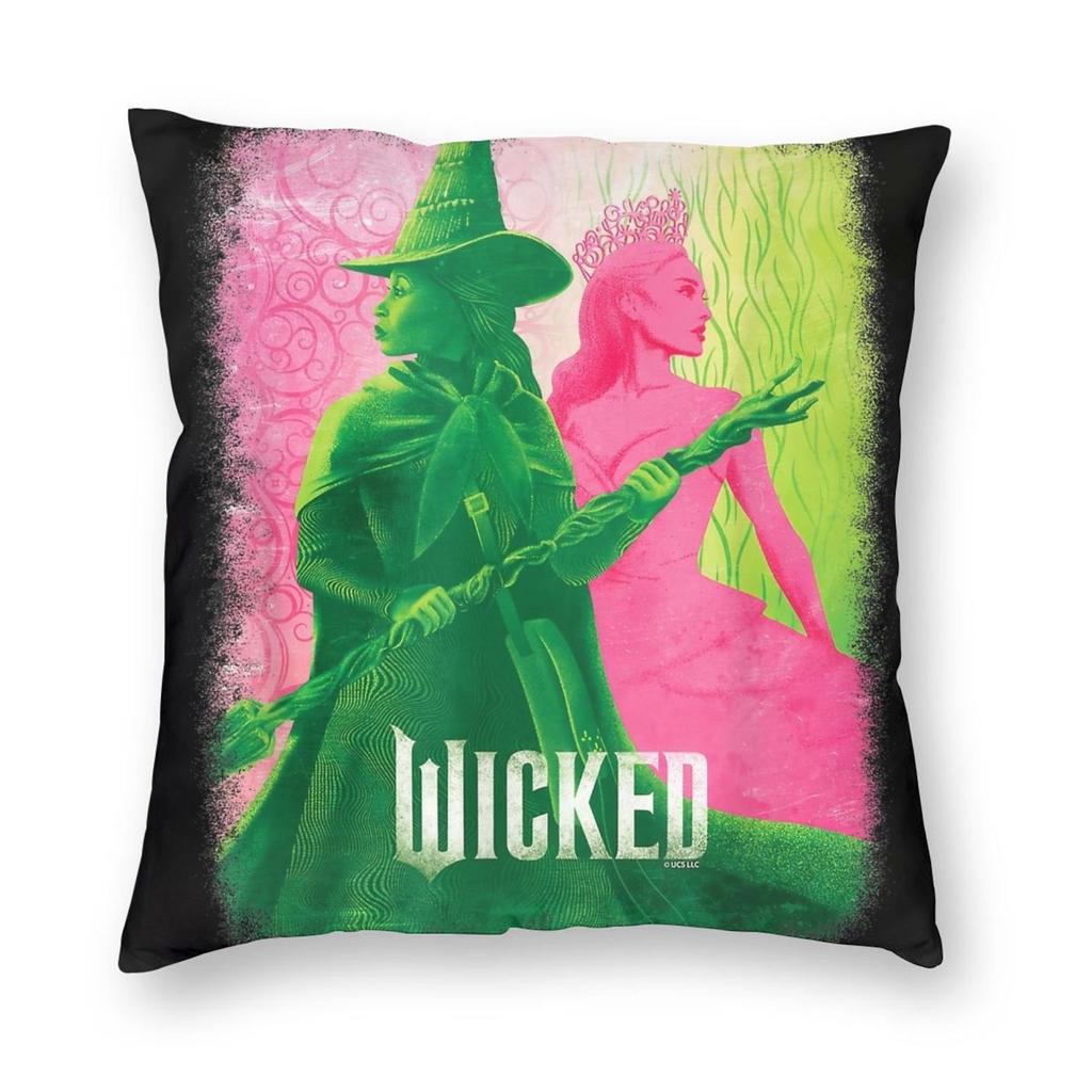 Wicked For Good Glinda Pillowcase Soft Polyester Cushion Cover Decor Throw Pillow Case Cover Home Square cm