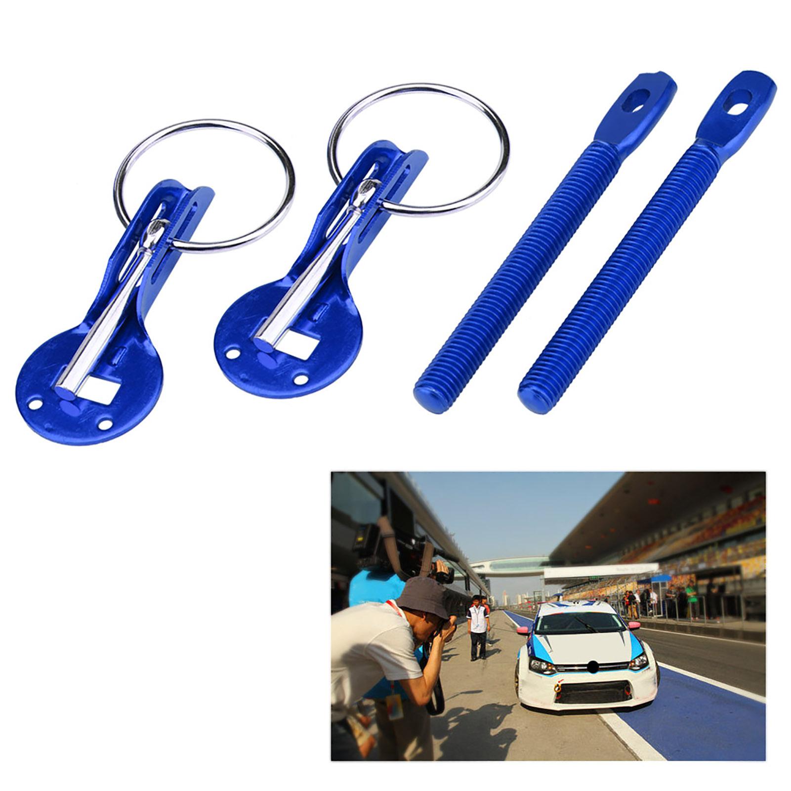 Комплект штифтов-замков для капота Racing Sport Car Черный