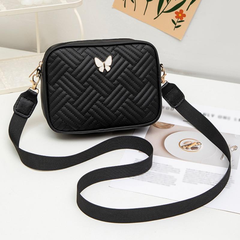 Casual Fashion Quilted Embroidered Commuter Messenger Bag Small Ladies Shoulder Bag Bag