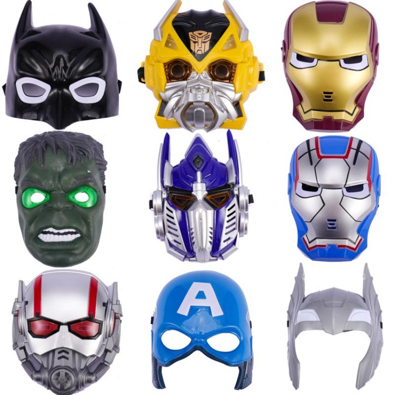 Captain Glowing Mask Batman Blue Steel Thor Hulk Optimus Prime Shines Cool Cartoon