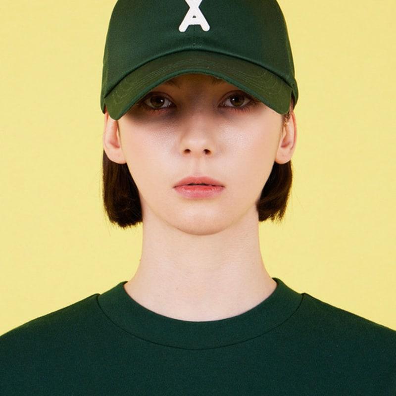

VARZAR VA Applique Overfit Ball Cap Deep Green FREE