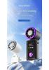 USB Rechargeable High-Speed Foldable Handheld Fan with Cooling Ice Pack and Digital Display