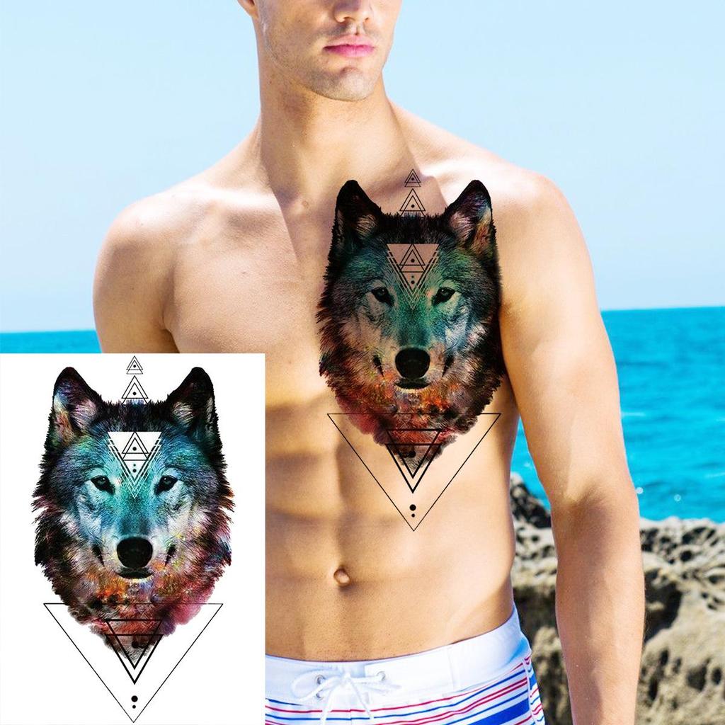 Realistic Long-lasting Animal Head Temporary Tattoo Stickers