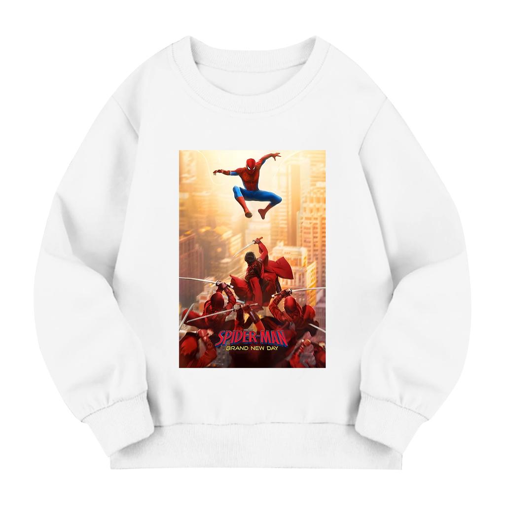 Kids Long Sleeve Neck Sweatshirt, Letter Print Pullover, Loose Fit Top for Boys Girls