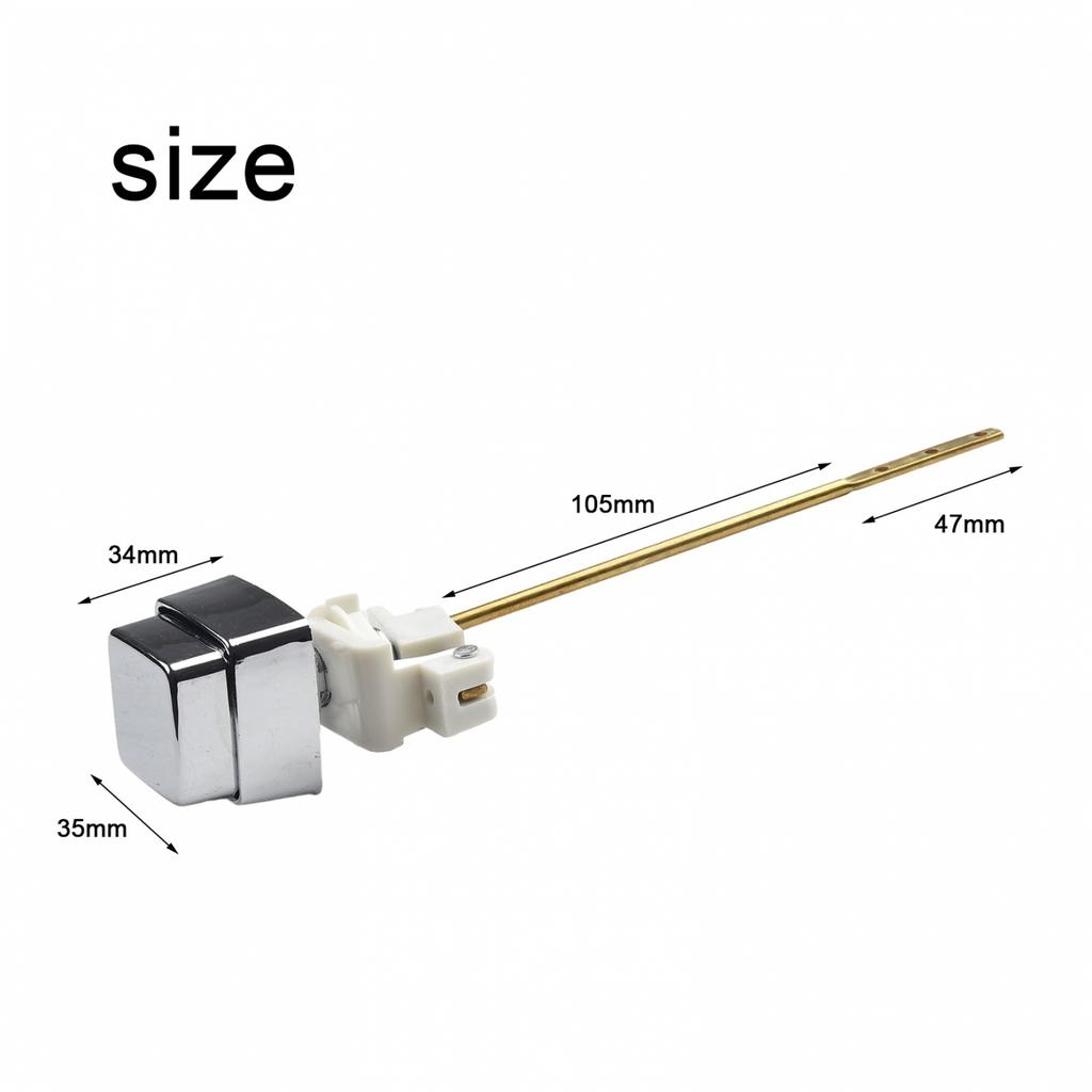 Tank Druckknopf Knopf Arm Messing Chrom Hebel Spülung