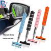 Retractable Rearview Mirror & Window Cleaning Brush/Squeegee