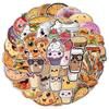 50 Cute Ins Style Stickers Pack Notebook Paper Pencil Box Decoration Stickers Waterproof Creative Cartoon DIY Stickers