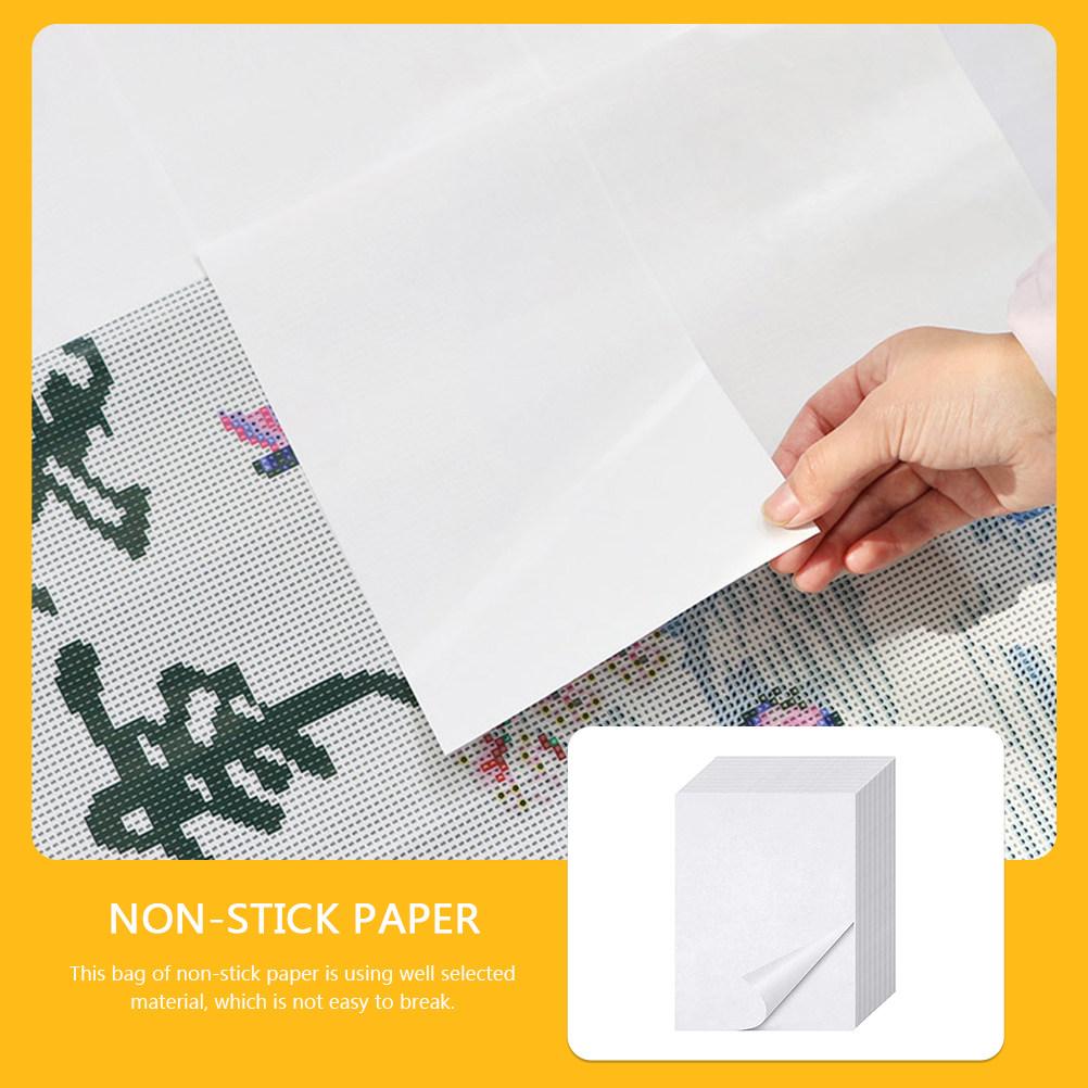 

Dustproof 20 Sheets Diamond Drawing Non-Stick Paper Professional Release Film Repair Stickers Cross Stitch DIY Accessories 21X14.8cm
