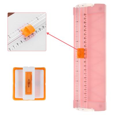 Cuchilla de repuesto para recortadora de papel, cortadora de papel con cuchilla de metal, práctica, con protección automática para cupones, manualidades y fotos.