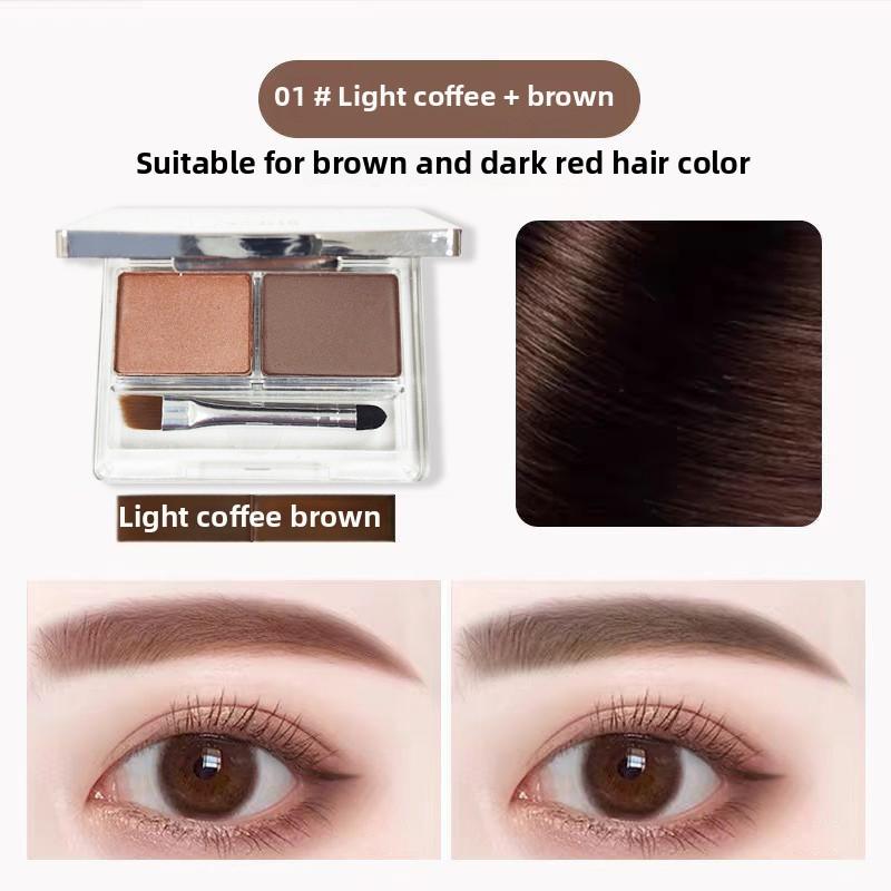 Augenbrauenpuder mit Pinsel Ist Wasserdicht Schweißfest Langanhaltend Verblasst Nicht oder Verschmiert