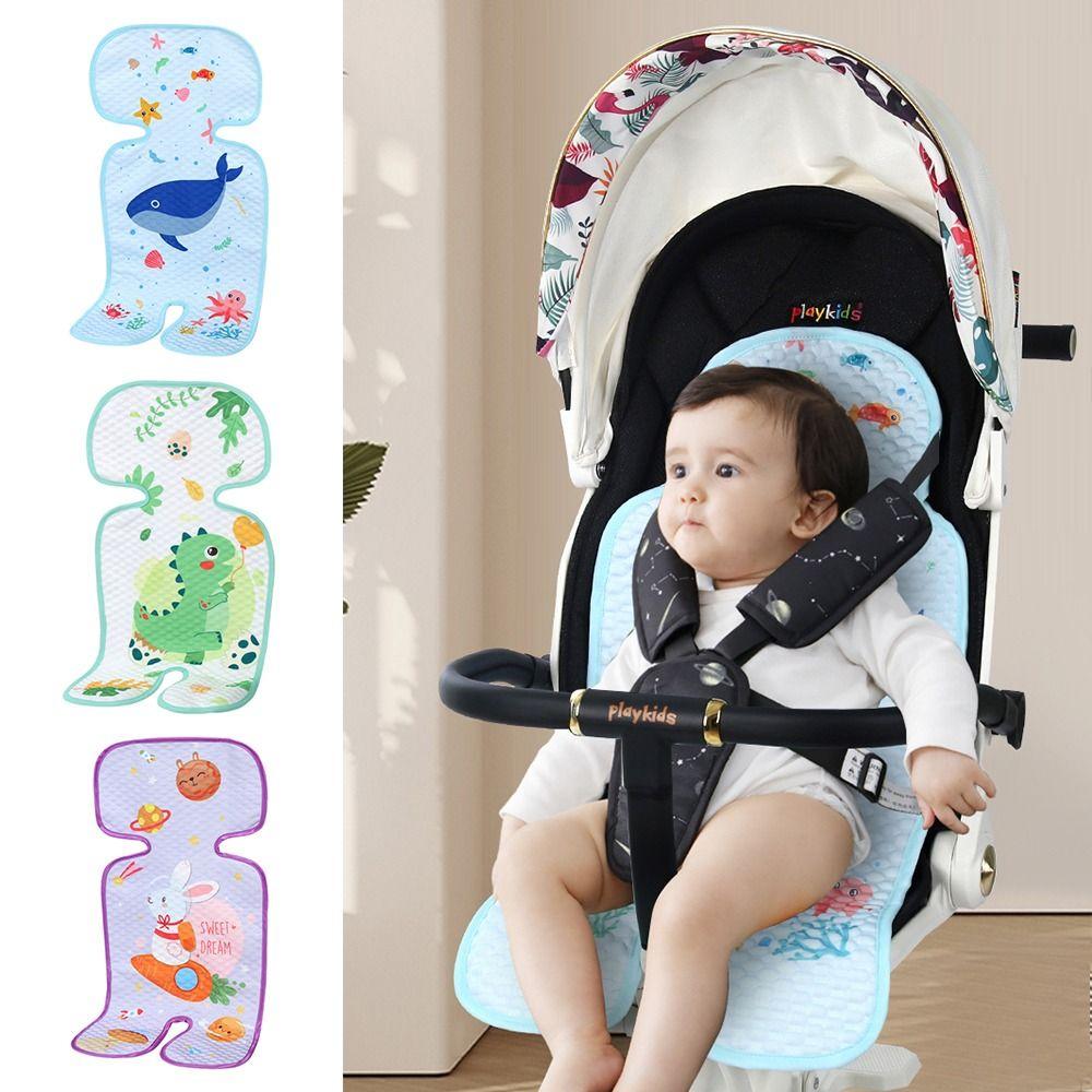 Washable Baby Stroller Seat Cushion Ice Silk Baby Stroller Sleeping Cushion