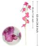 63cm Simulation Pea Flower Flocked Artificial Bouquet New Fake Flower  Wedding Party Decor