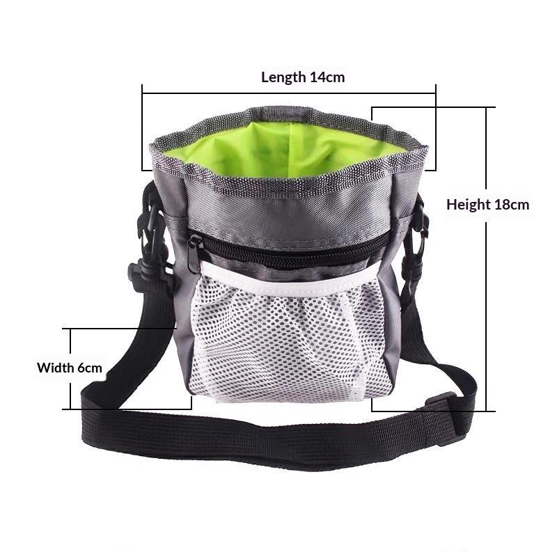 Dog Training Treat Snack Pouch Multifunctional Portable Waist Bag for Camping Hiking Dog Walking Outdoor Activities