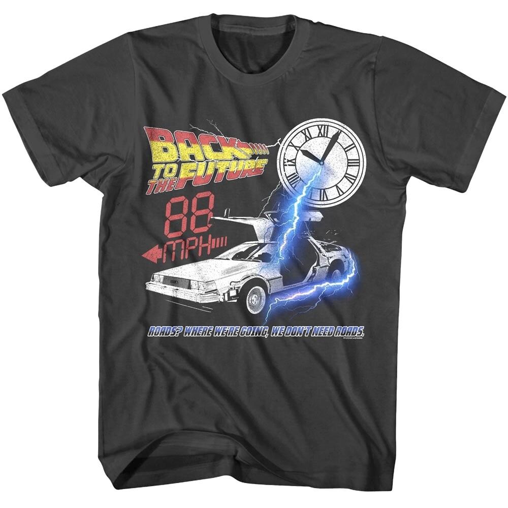 Back To The Future Clock Hits 88mph Men T Shirt M