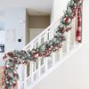 1Pc Artificial Green Plants Christmas Tree Garland Home Room Festival Decor Outdoor Yard Pine Tree Rattan Wall Hanging Accessory
