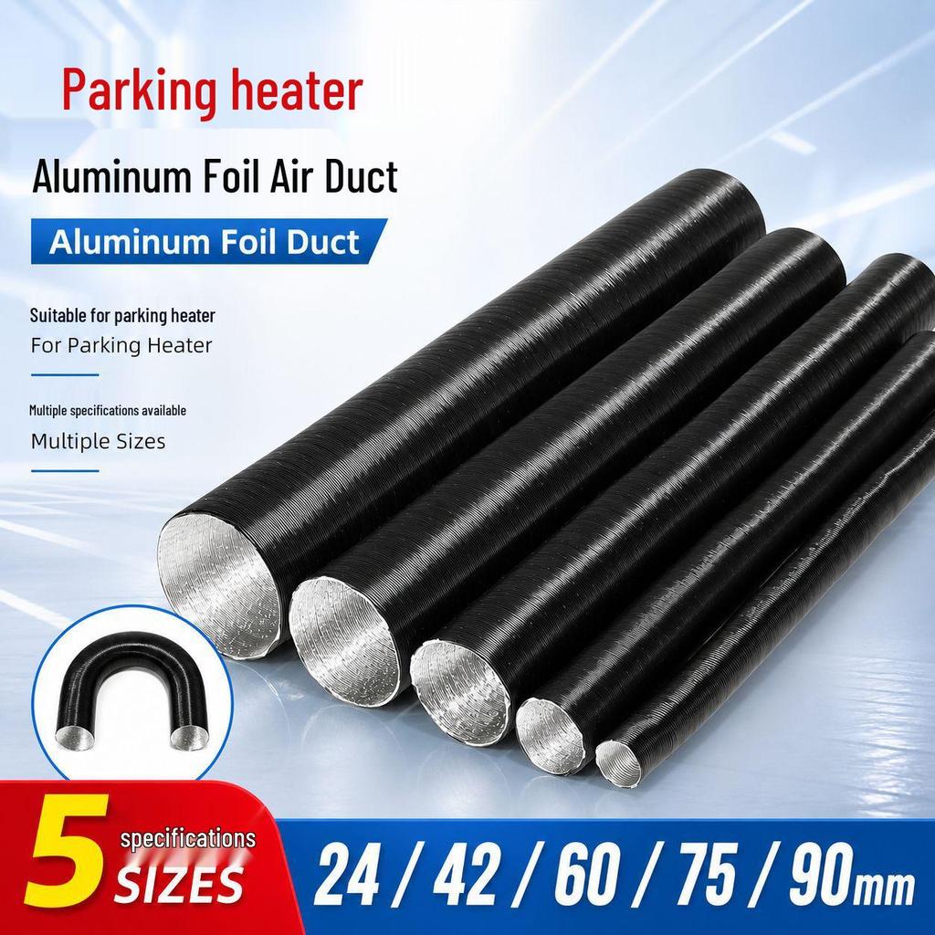 Aluminum Foil Parking Heater Air Outlet Duct - Sizes 24/42/60/75/90