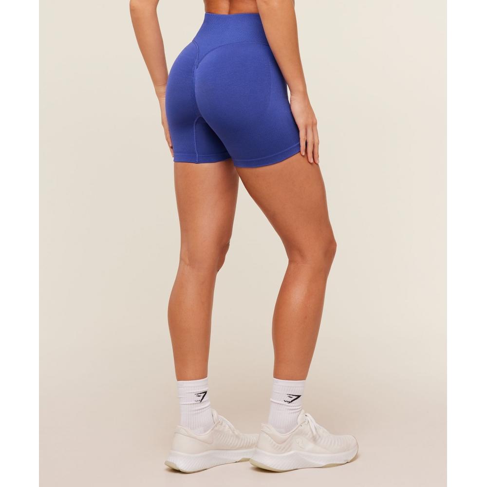 Gymshark Interval Seamless Short Force Blue B6b3k Ucvg