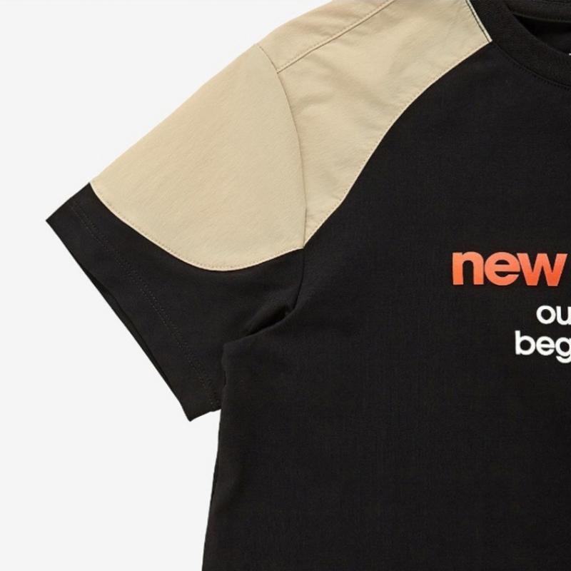 New Balance Kids Block Core Color Block T shirT Nk9ee2504u 19 shorT Sleeve Tee