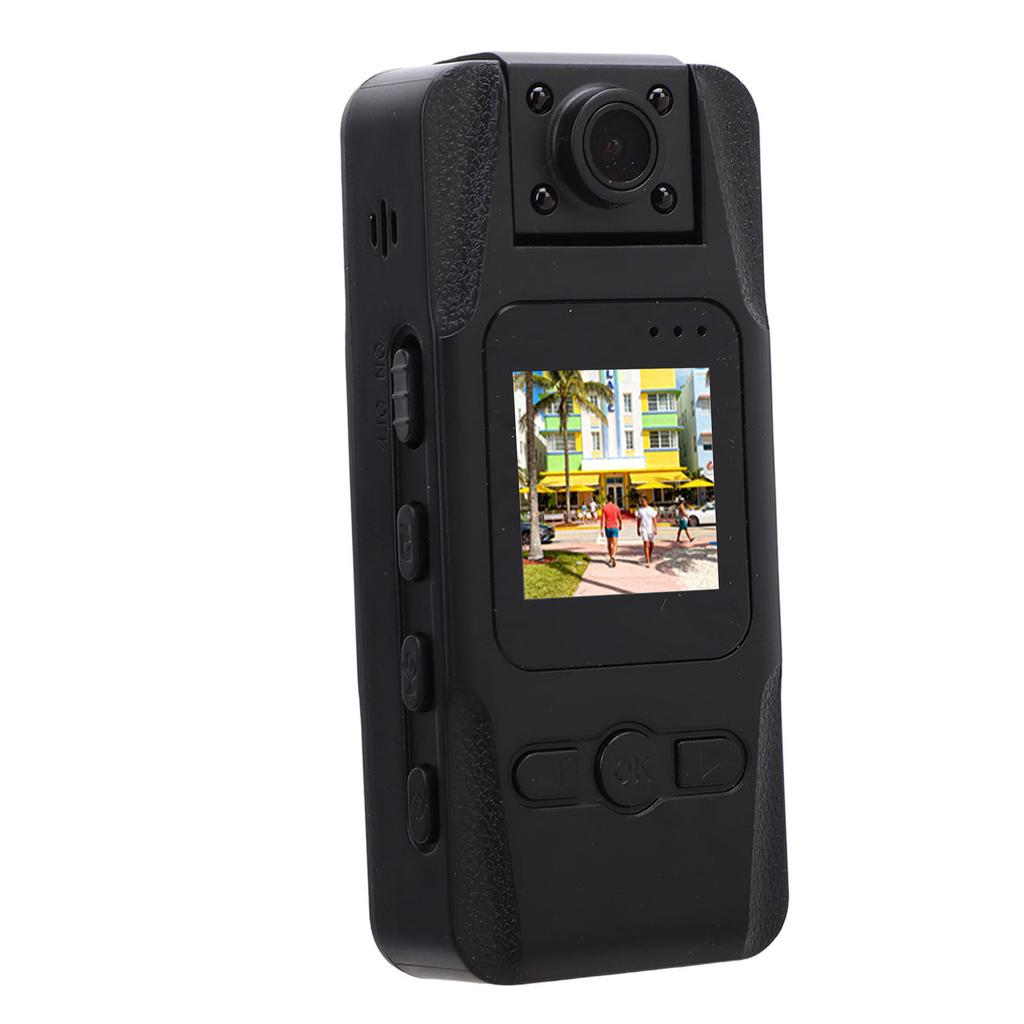 Body Worn Camera 4K 12MP 1.3 Inch   180 Degree Rotatable Lens Support WiFi   Wearable Camcorder