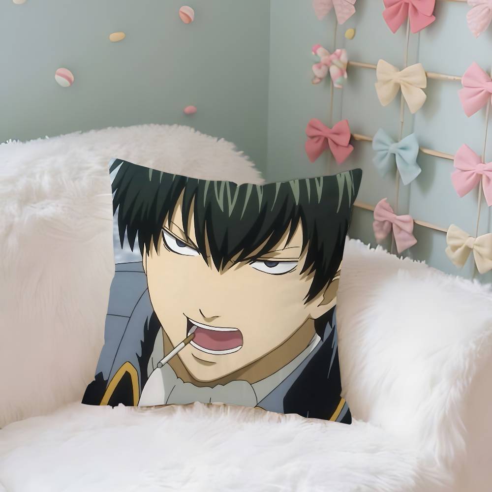 Anime HHijikatasTToshirous Case Plush Fabric Soft Pillowcase Double Sided Print Cushion Cover Household Gifts