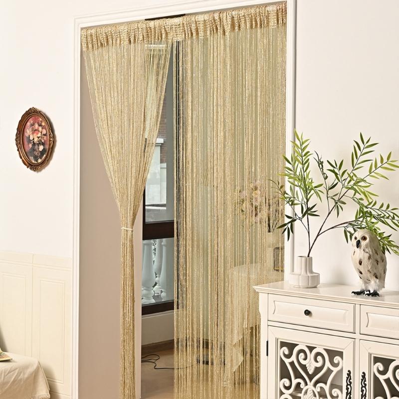Modern Line Window Net Curtain Against Culicid Plan Thin Polyester Substance Simple Home Improve