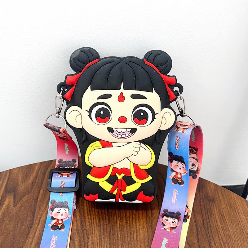 Creative Change Bag Nezha Cartoon Children's Bag Boys and Girls Cute Bag Guochao Magic Child Peripheral Shoulder Oblique Span Bag