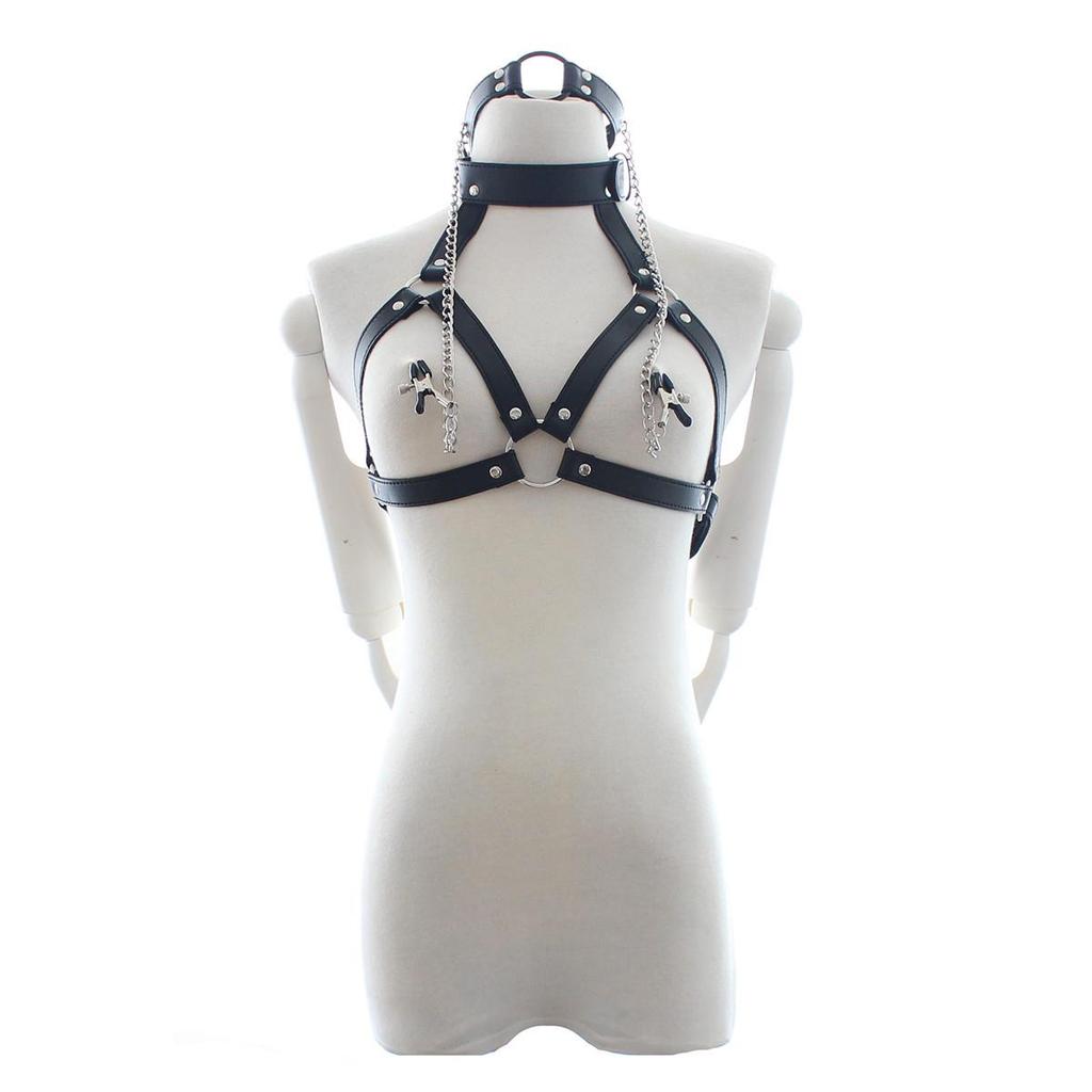 Adult Toys: Leather & PU Underwear, Iron Chain, Nipple Clamps, Suspenders