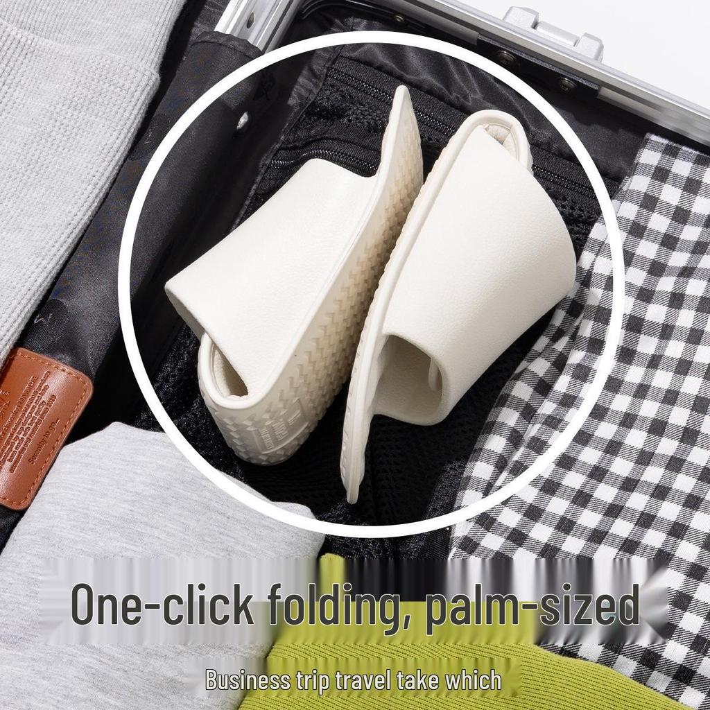 Jieliya Foldable Non-Slip Travel Slippers for Men & Women