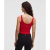 Lululemon Nulu Ribbed Cropped Tank Top  Heart Oxford Red