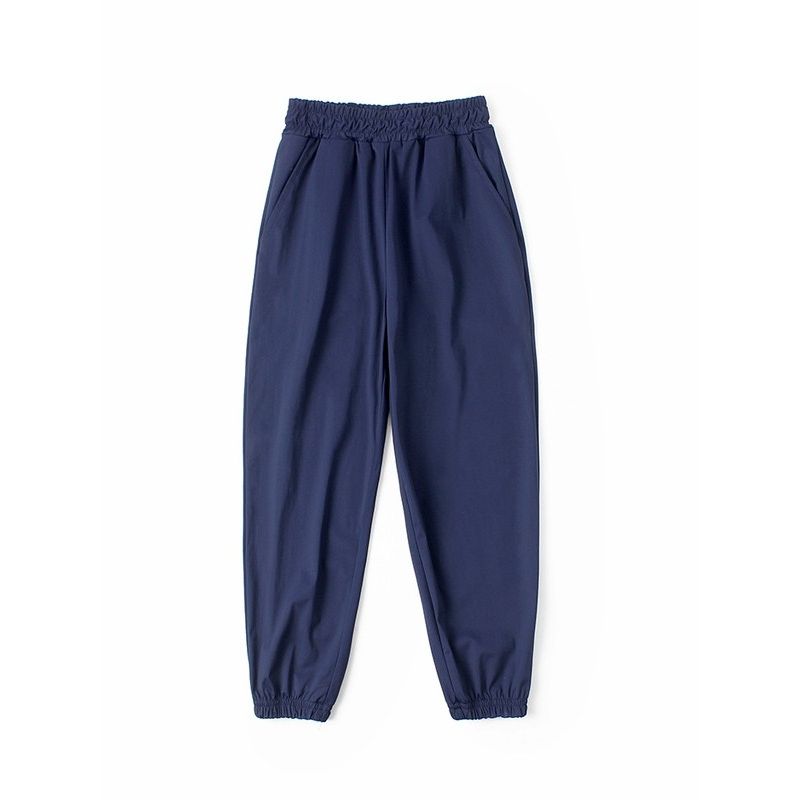 Children's Clothing Ice Silk Solid Color Summer Ultra-Thin Ankle-Tied Quick-Dry Pants