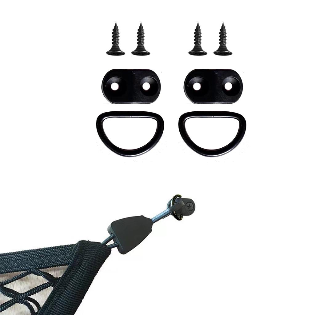 2 Set High Strength Luggage Barrier Hooks ABS & Iron Luggage Net Hook Simple Installs for Secure Cargo Net Installation
