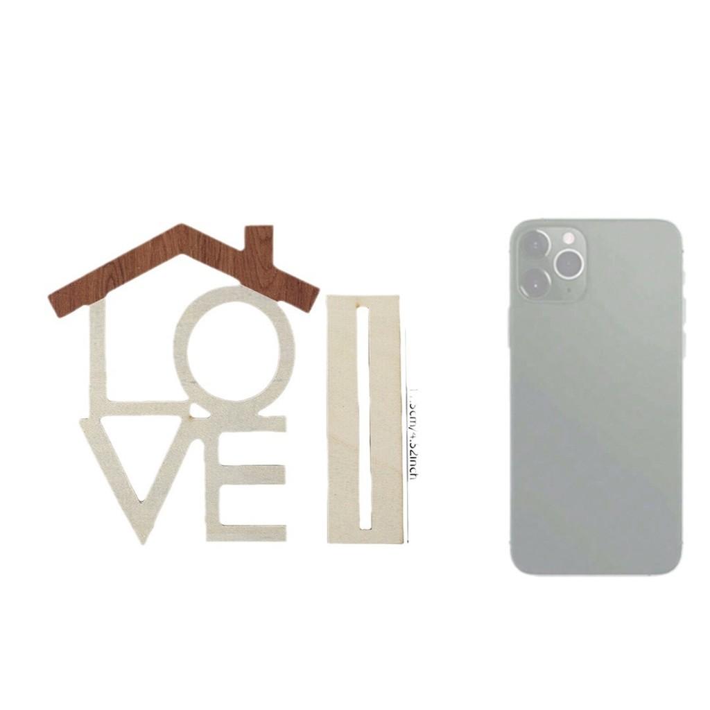 Love Wooden Ornament With Handcrafted Design For Kitchen And Bedroom Decor