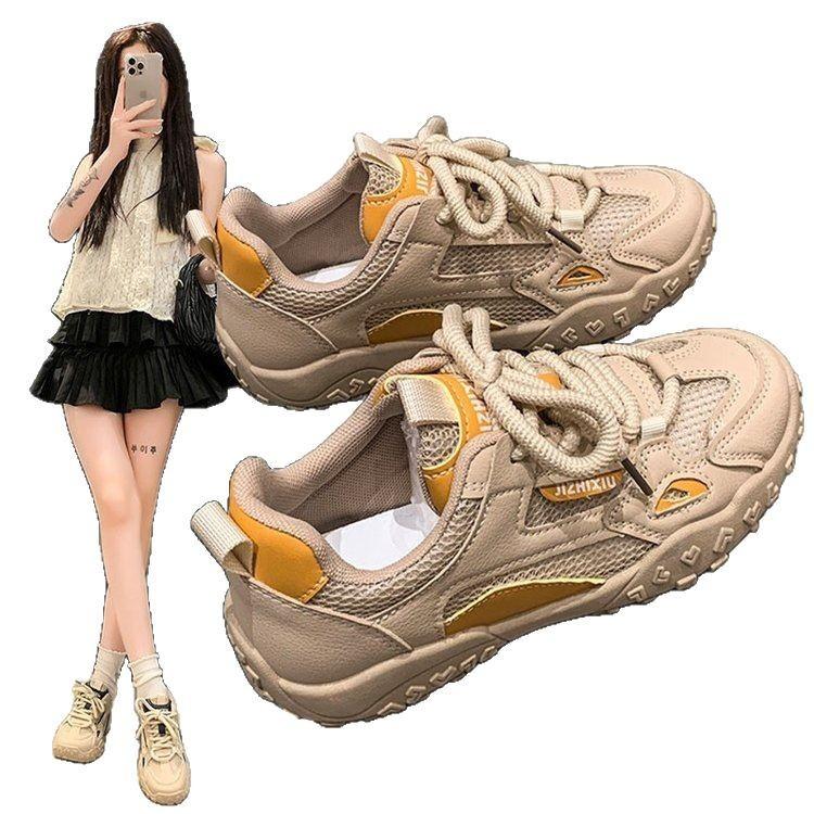 Retro Women's Spring Mesh Daddy Shoes Sports Casual