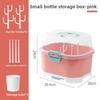 With Cover Nursing Bottle Storage Box Dustproof Baby Bottle Organizer  Outdoor Travel