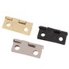 50Pcs/Box Hinges + 200 Screws Iron Gold Silver Black Bronze 4 Holes Durable Furniture Hardware Mini Hinge Decor