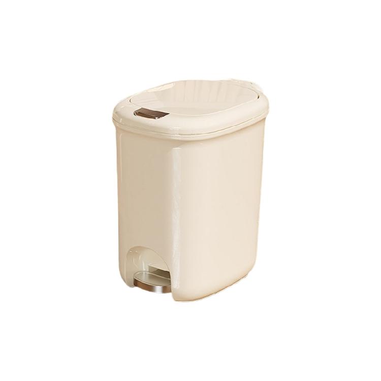 Pedal Bathroom Trash Can for Kitchen Hotel Home or Office 8/12L Trash Can with Lid for Household and Professional