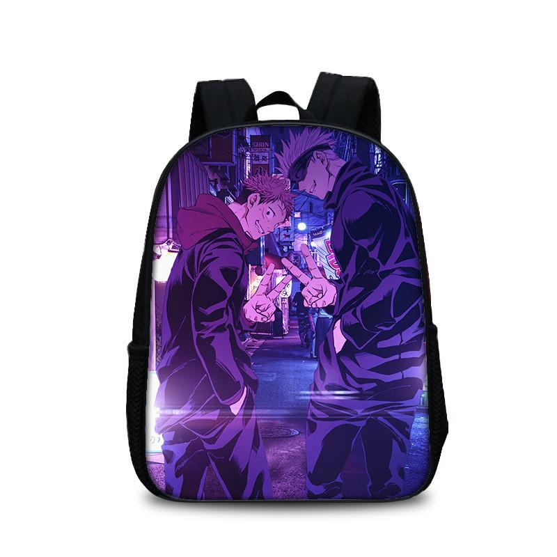 Jujutsu Kaisen Backpack With Polyester Material And Spacious Design For Students And Daily Use