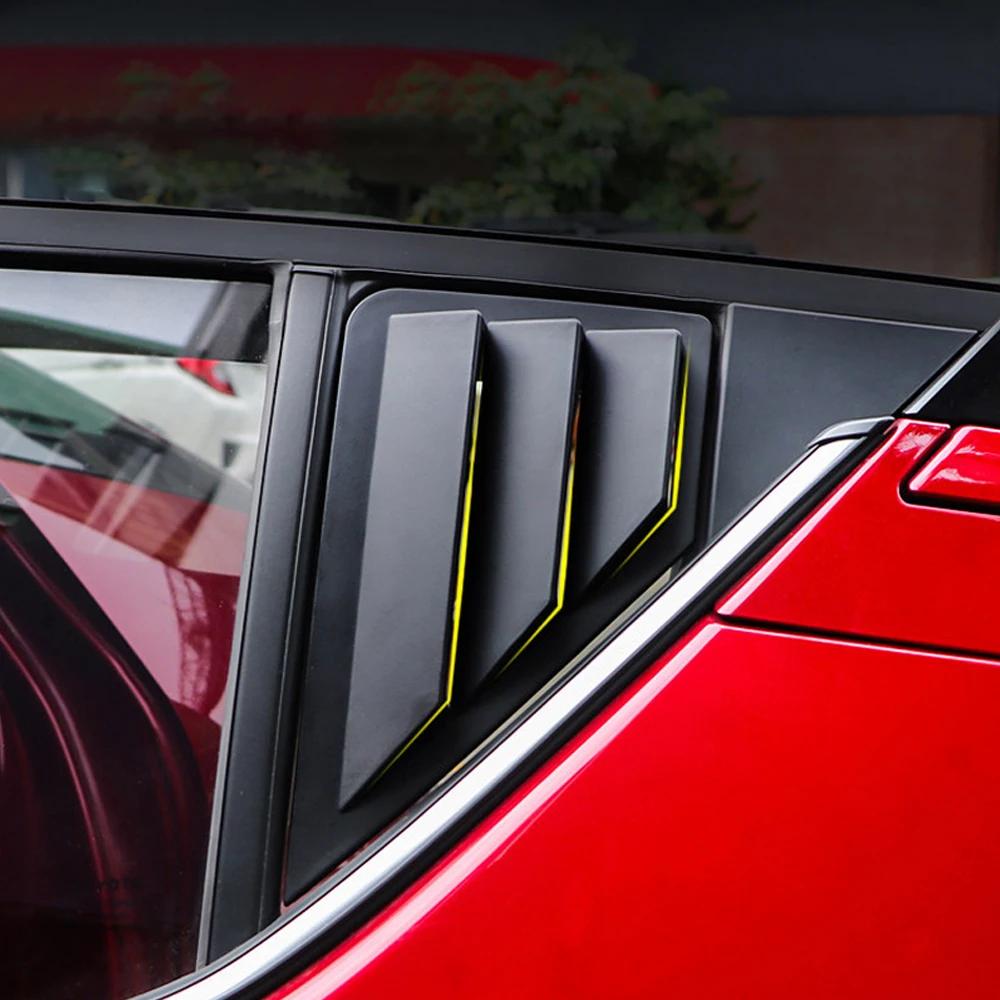 For Toyota CHR C-HR 2016-2025 ABS Rear Window Blinds Decoration Molding Cover Sticker Trim Parts 2pcs Car Accessories