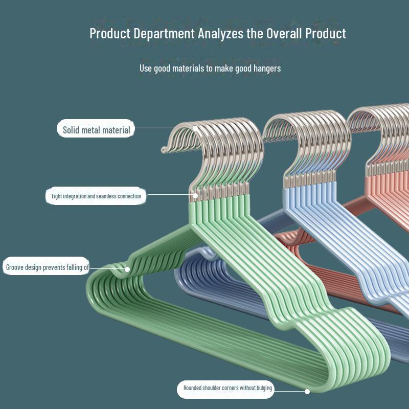 Children's Stainless Steel Non-Slip Clothes Hanger with Plastic Grip - Ideal for Underwear and Delicate Clothing.