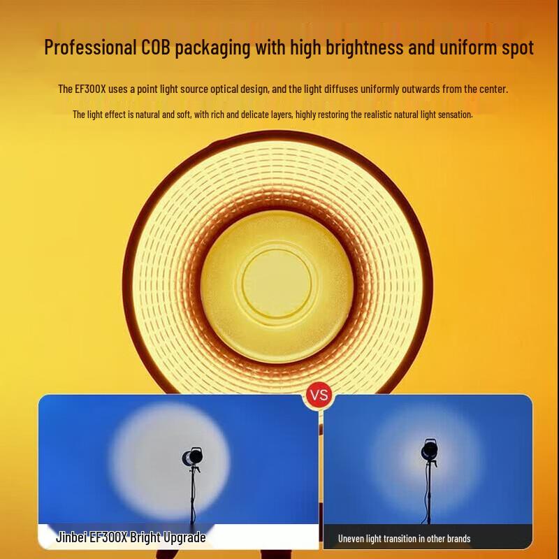 JINBEI EF300X 300W Bi-Color LED Studio Video Light