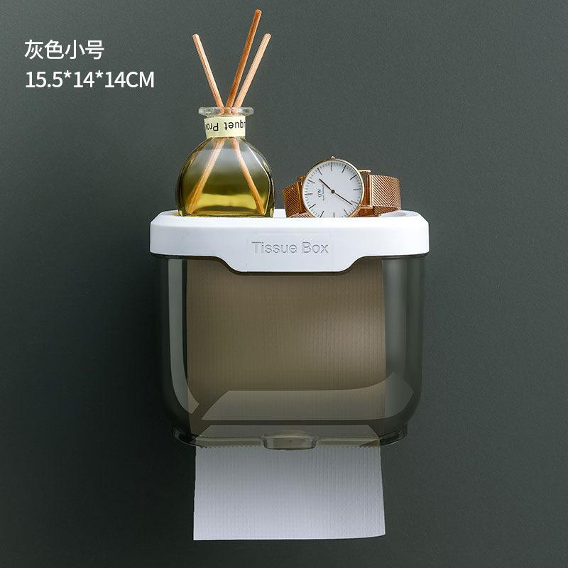 Multifunctional Desktop Tissue Box, Simple Household Wooden Cover Pumping Carton, Multi-grid Remote Control, Tissue Sundries Storage Box