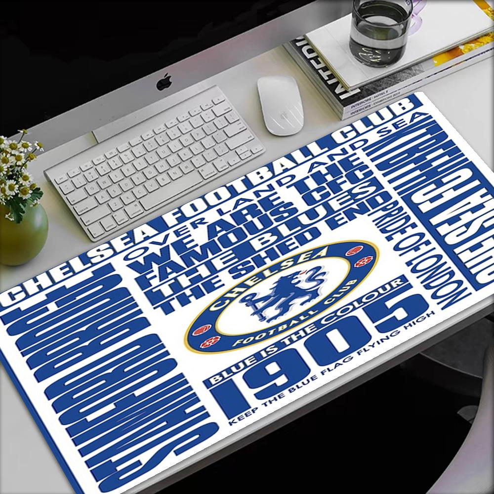 Chelsea Football Club Theme Mouse Pad, Non Slip Rubber Base, Multifunctional Office & Home Decor, Perfect for Workspace Personalization.