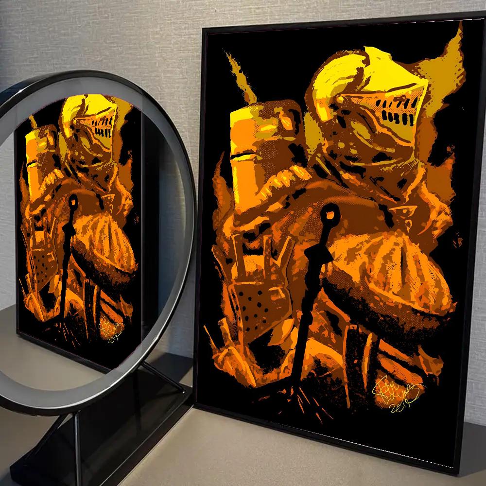 1pc Hot Cartoon Dark Souls Game Music YHORM THE GIANT Poster HD Posters Home Room Bar Cafe Decor Art Wall Painting Picture