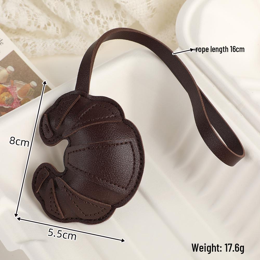 

Сделай сам кожаный брелок для сумки: Креативный кулон-круассан, ювелирное изделие и брелок-шнурок для ключей кофейный