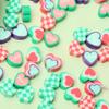 for Jewelry Making Loose Beads Creative Soft Pottery Love Mixed Beads Heart Shaped DIY Material 10pcs Decorations