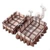 Woven Lace Storage Basket, Fabric Organizer, Cosmetic Box, Home Desk Decor Large+Small Set Coffee