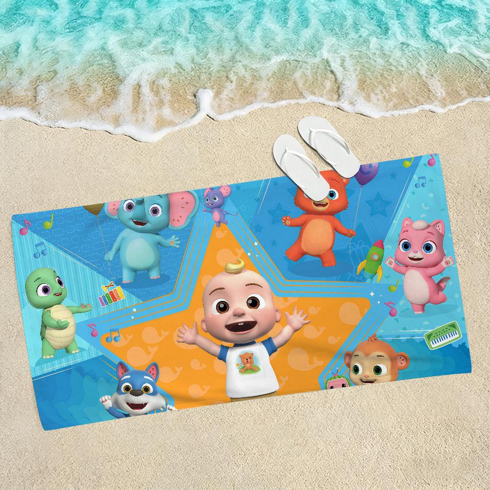 Cute Happy Children C-CoComelon-S Towel For Beaches Yoga Studios Gyms Hot Springs Swimming Pools And Picnics