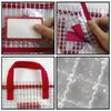 Mesh Clear A4 with Velcro Tote Carrying Document File Document Waterproof Document Document for Elementary School Office Supplies Pouch, Holder, Size,