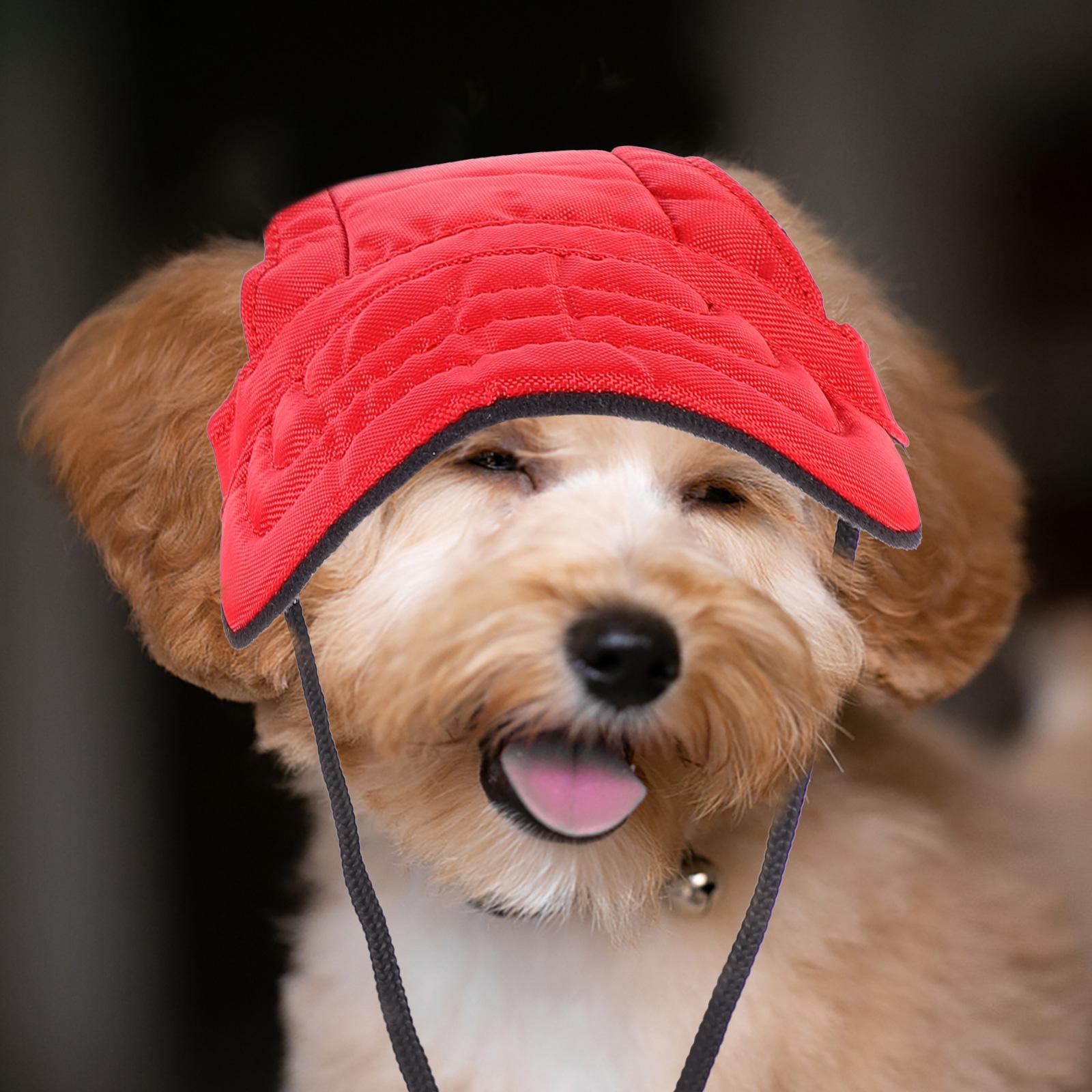 4Pcs Dog Baseball Cap Pet Visor Hat for Puppies Cats Soft Lightweight Breathable Summer Sun Protection Outdoor Activity Fashion M